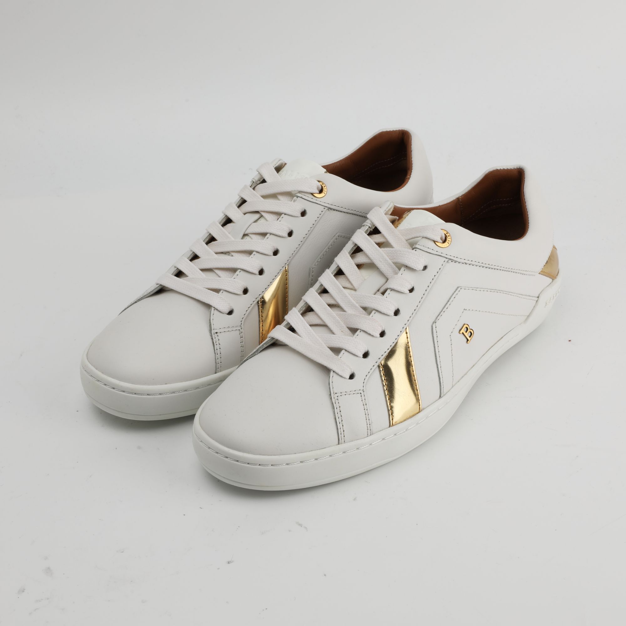  BALLY/巴利 男士真皮简约百搭白色休闲鞋 ETM0ND007