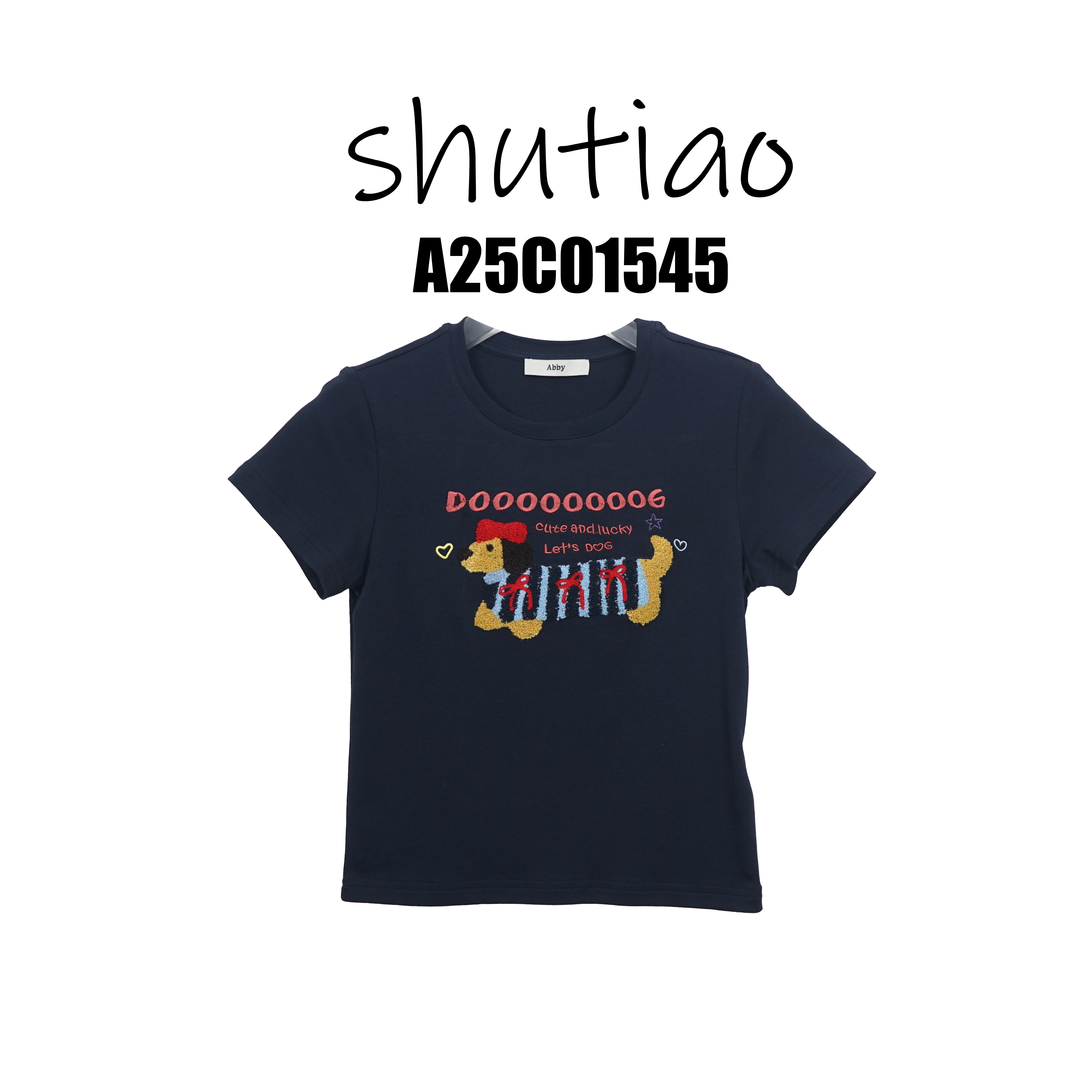 【SHUTIAO】2025春夏：新款小众设计款T恤A25C01545