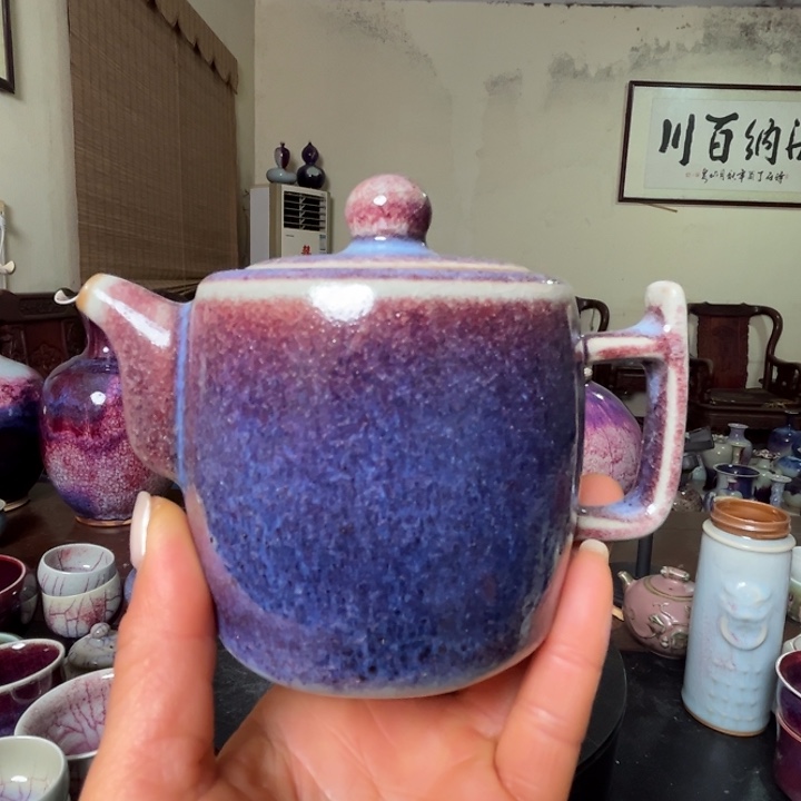 牛家钧窑牛自恒老师钧瓷微瑕