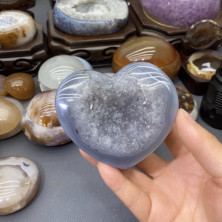 摆件未镶嵌紫晶爱心