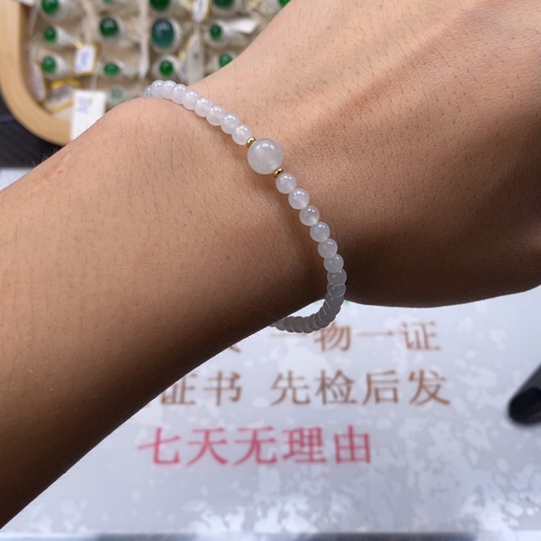 翡翠戒指银S925镶嵌天然缅甸翡翠a货