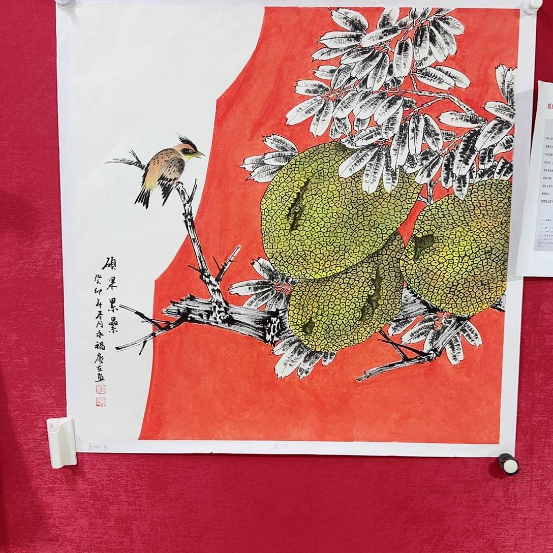 国画精品花鸟系列李老师作品