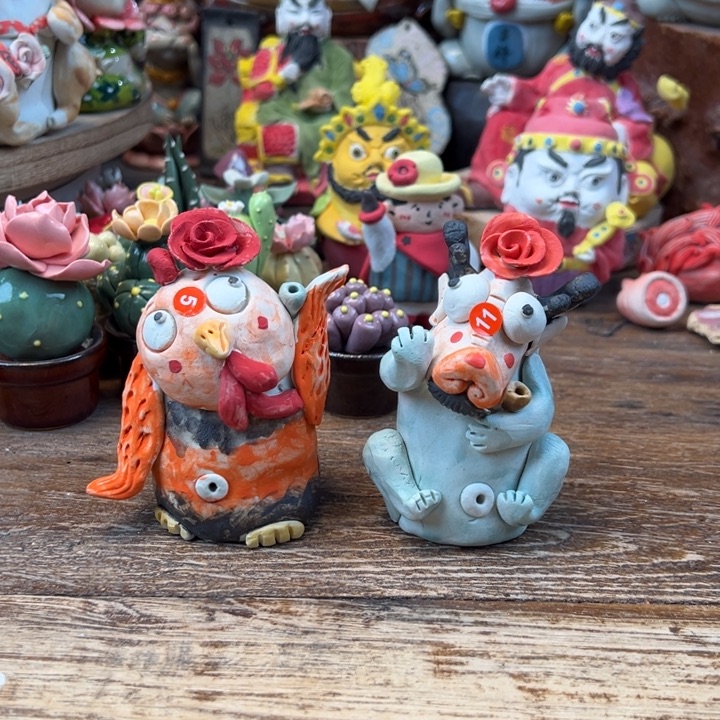 @***澜陶摆件小镇青花每日有新品2个