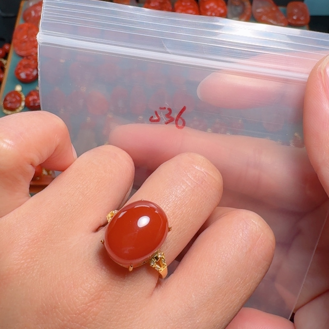 南红玛瑙南红银S925镶嵌