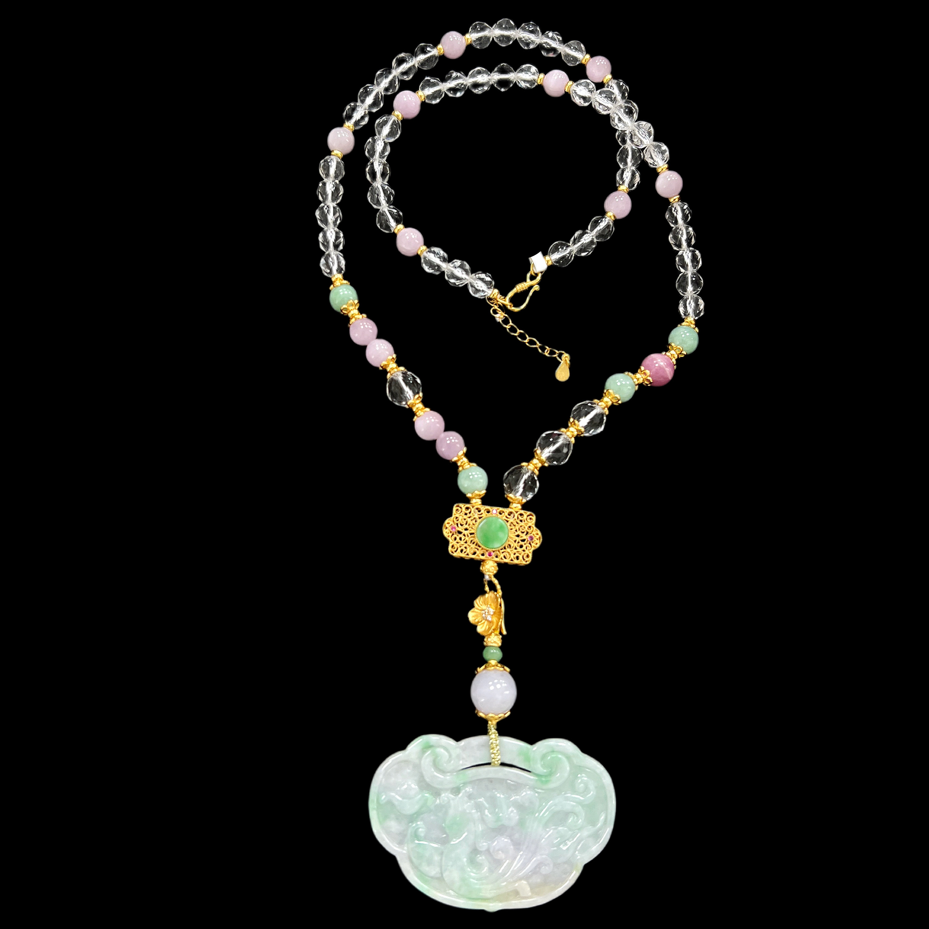 6508翡翠项链孤品