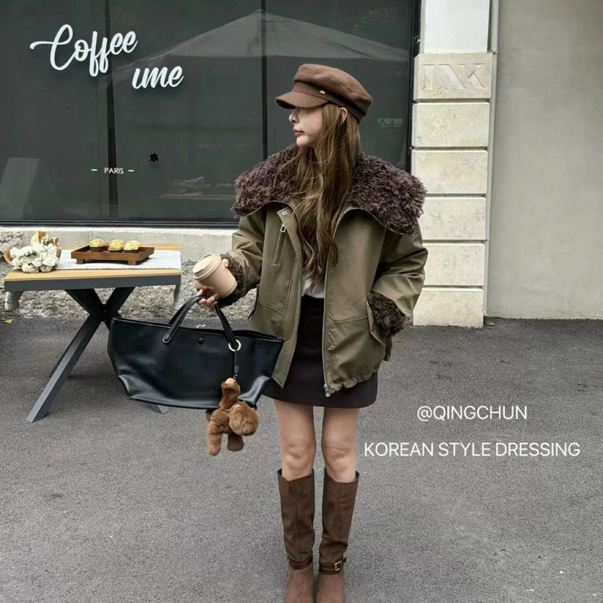 新款加厚短款收腰宽松韩版女派克服