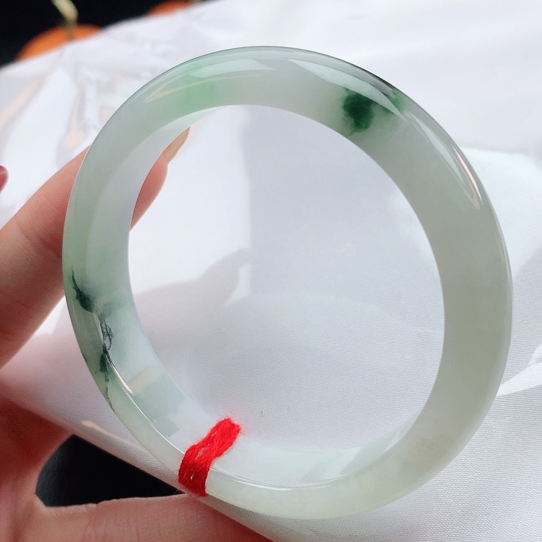 翡翠手镯未镶嵌56圈口800008