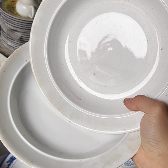 盘8寸深盘两个陶瓷陶瓷