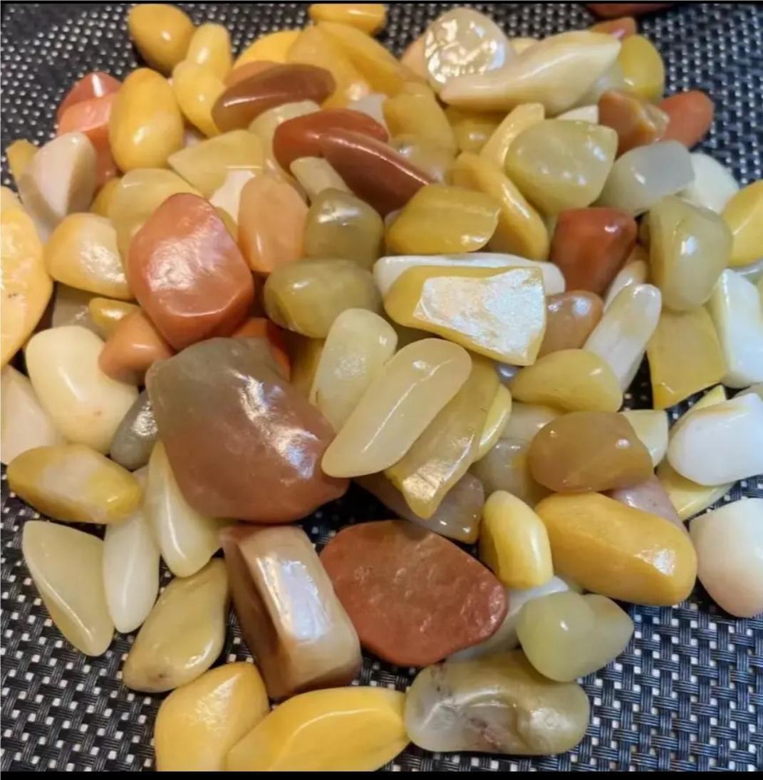 新疆戈壁五彩金丝盆景石以直播间截图为准不包邮