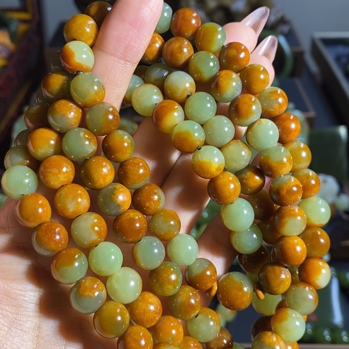 和田玉未镶嵌套链一*