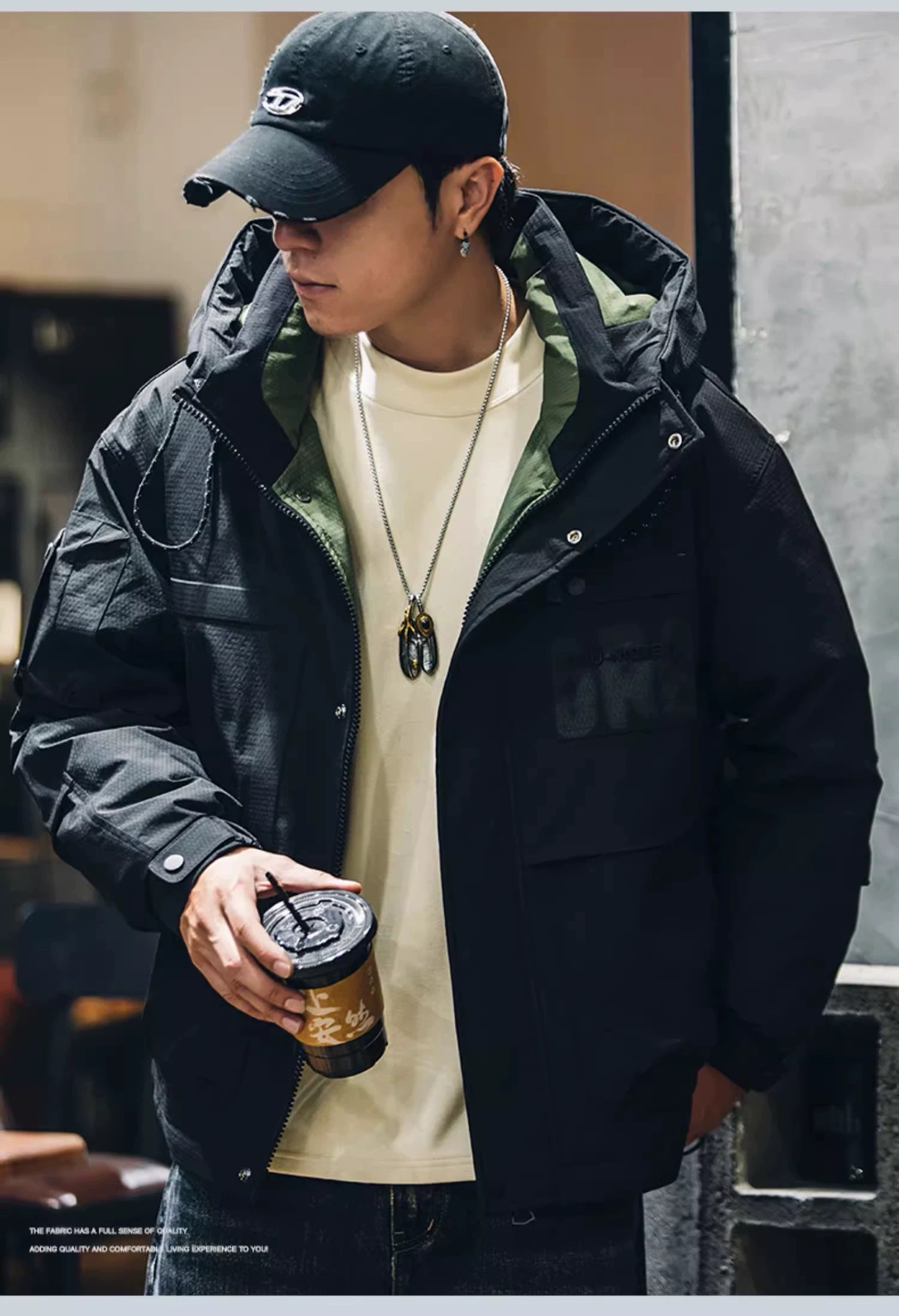 AW「“HHR新国标90绒子”極寒拒水鸭绒」冬季连帽保暖羽绒服Z-5580