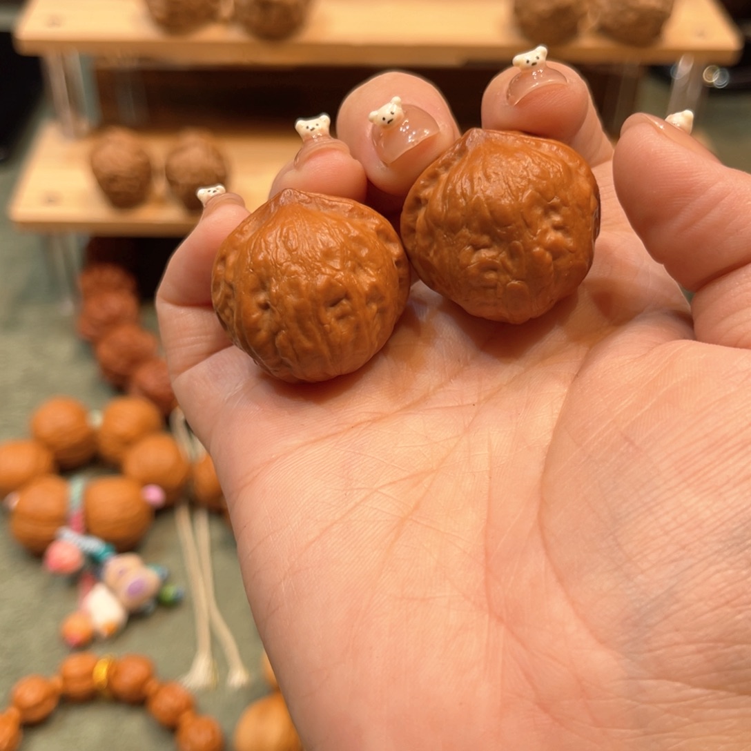 文玩核桃把件麒麟球全品