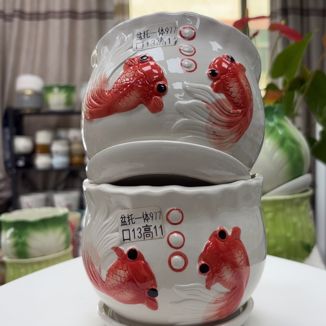 @夏西陶瓷花盆@@5977