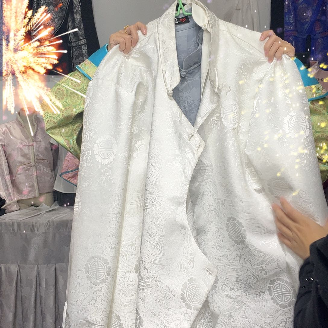 男款缎面打底衬衫