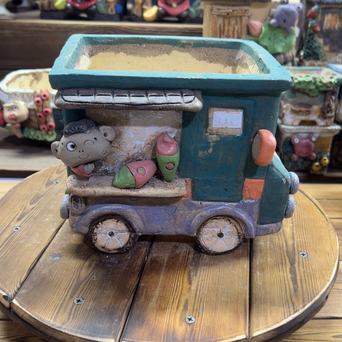 红陶嘻哈多肉花盆