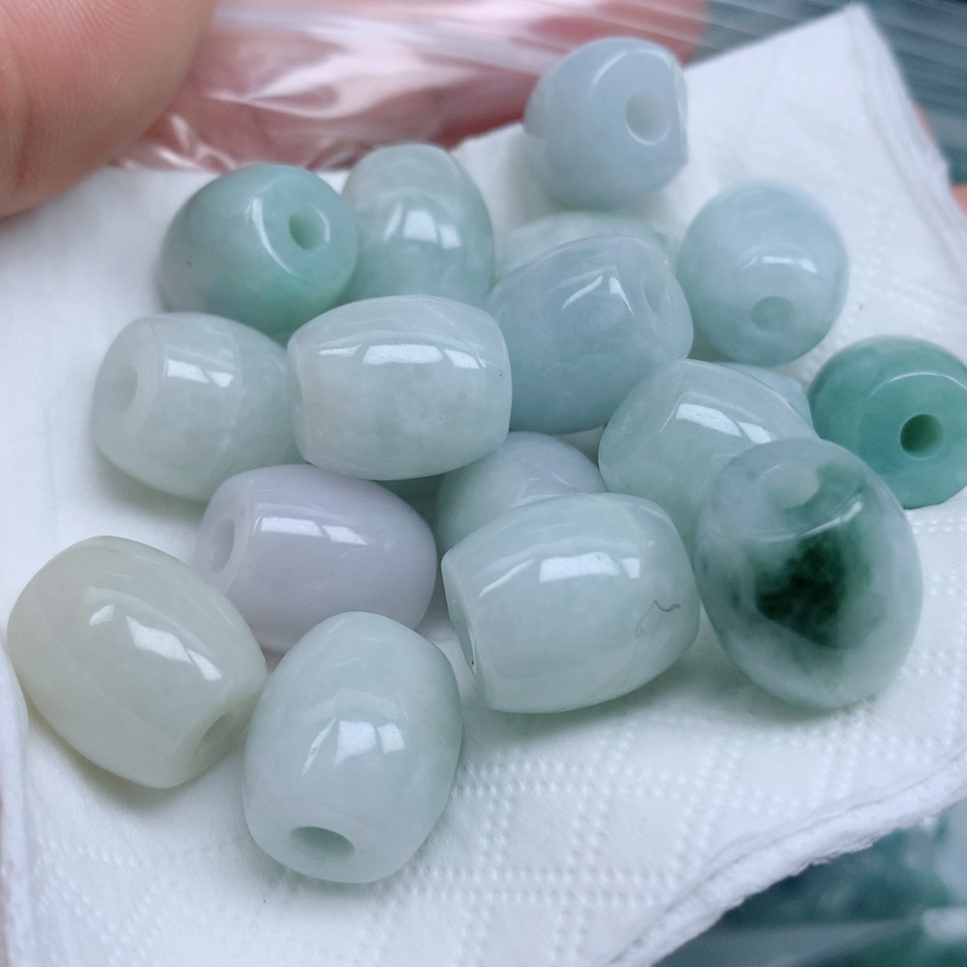 翡翠未镶嵌项链珠子珠