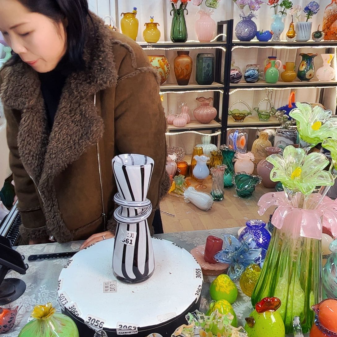 花瓶家悦美居琉璃摆件