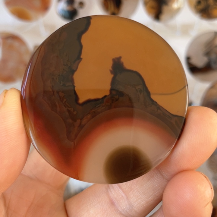 玛瑙/玉髓吊坠(不含链)未镶嵌玩*缘