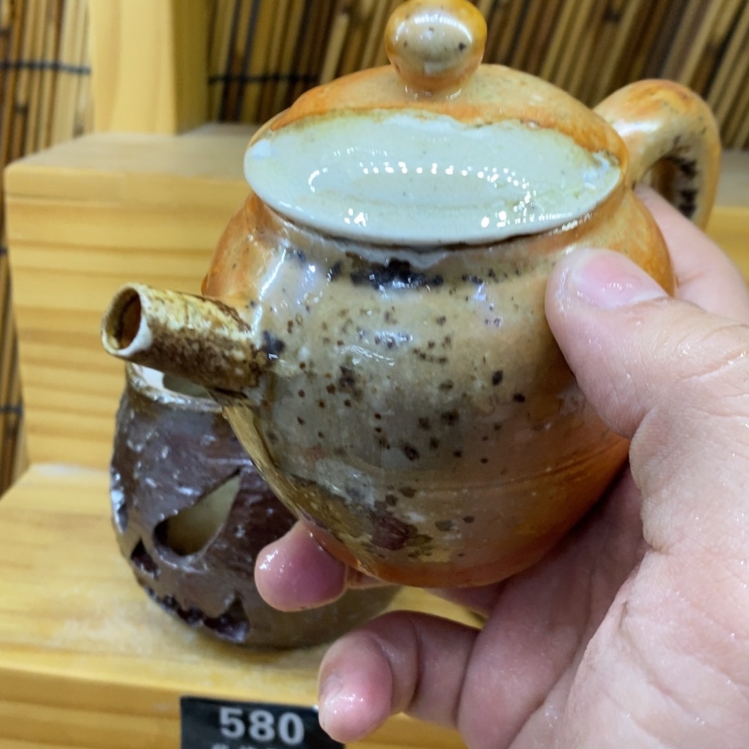 陶园柴烧，精品高货。587瑕摆件