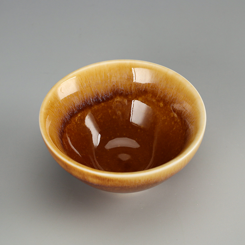 吾游茶器柴烧能量火山石斗笠杯礼盒装家用茶具茶杯