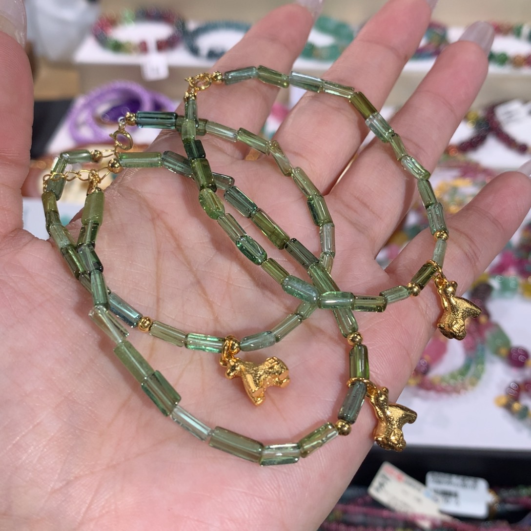 未镶嵌碧玺手串手链多样性发其一