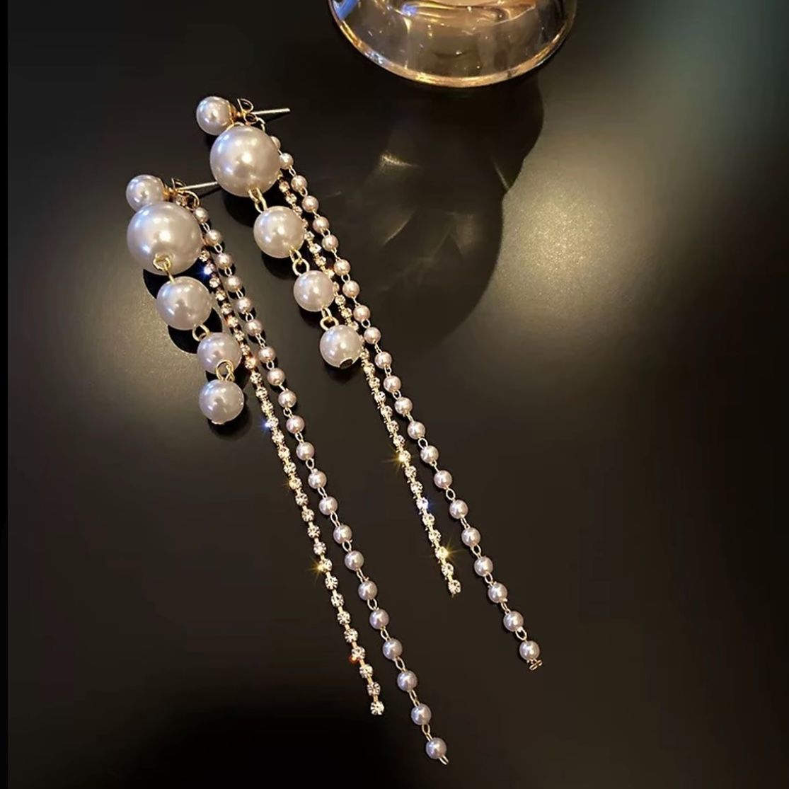 法式流苏耳钉新款小众时尚耳环网红爆款耳坠耳饰ZD0853