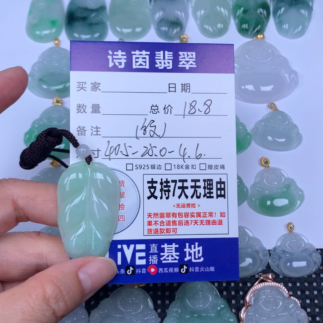 翡翠未镶嵌颈饰天然
