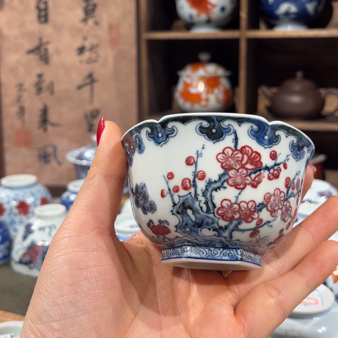 杯子陶景德镇陶瓷主人杯
