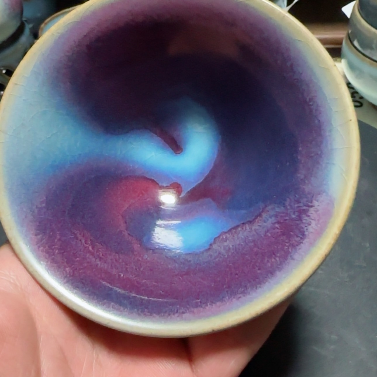 【闪购商品】摆件柏***人钧窑仿古斗利盏