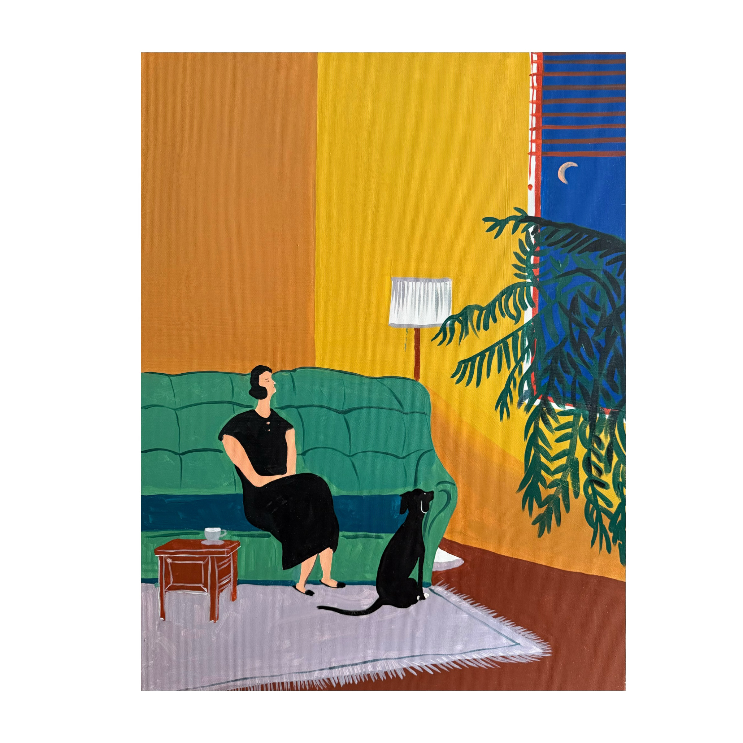 【窗菲】60*80 丙烯挂画