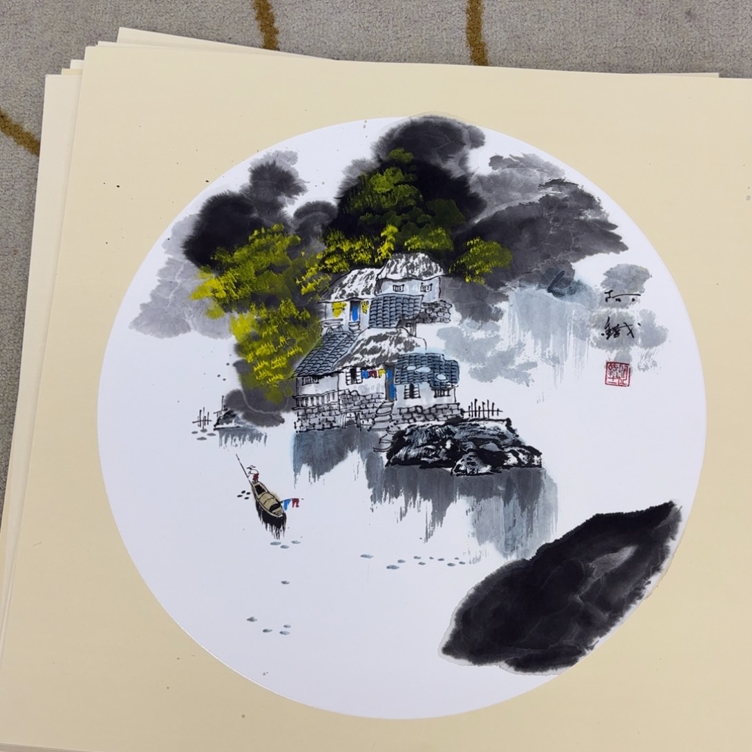 国画阿铁斗方李欣主播