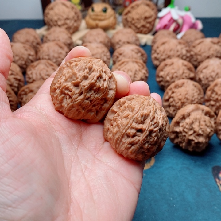 文玩核桃把件白狮子35