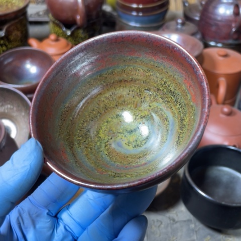 茶盏建阳建盏微瑕柴烧