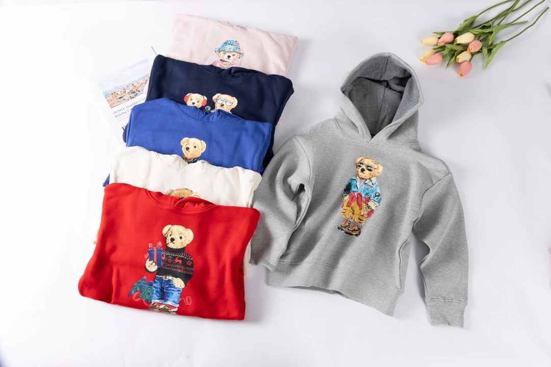 儿童卫衣秋冬加绒休闲连帽套头百搭卡通卫衣 110-165码