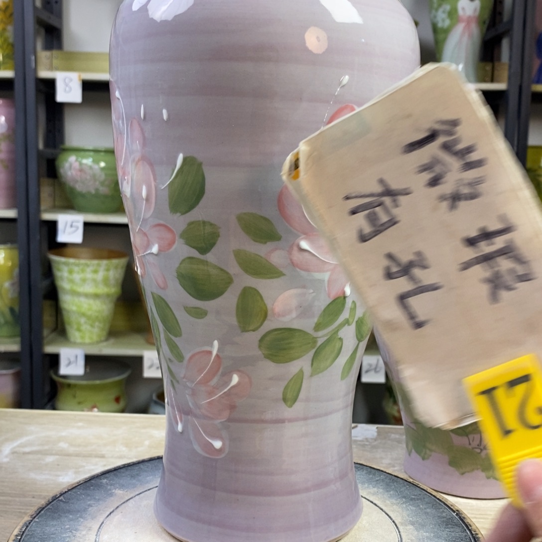 景德镇手工手绘陶瓷花盆