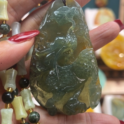 岫玉挂件未镶嵌挂件