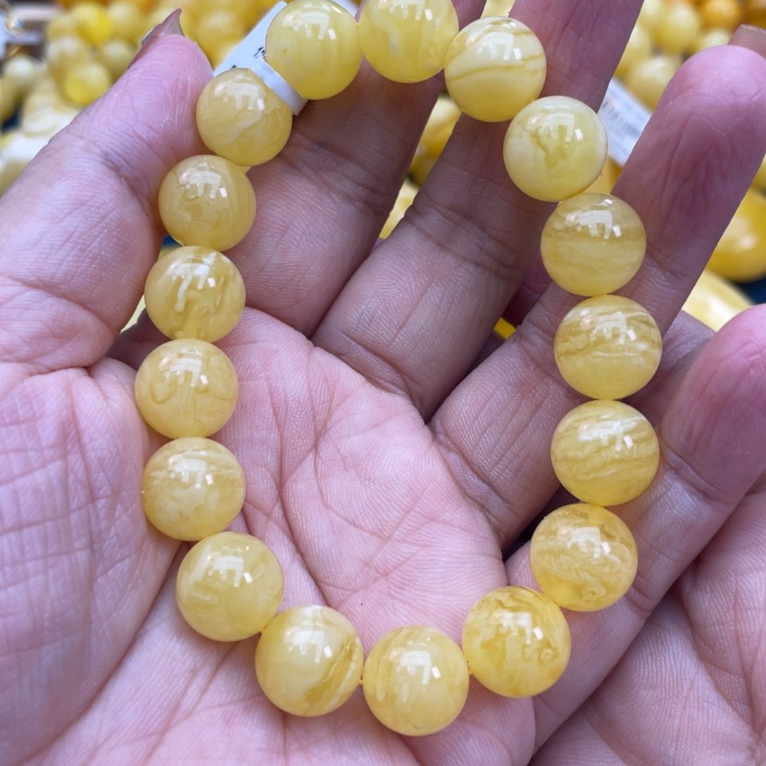 琥珀裸石未镶嵌琥珀蜜蜡12m m