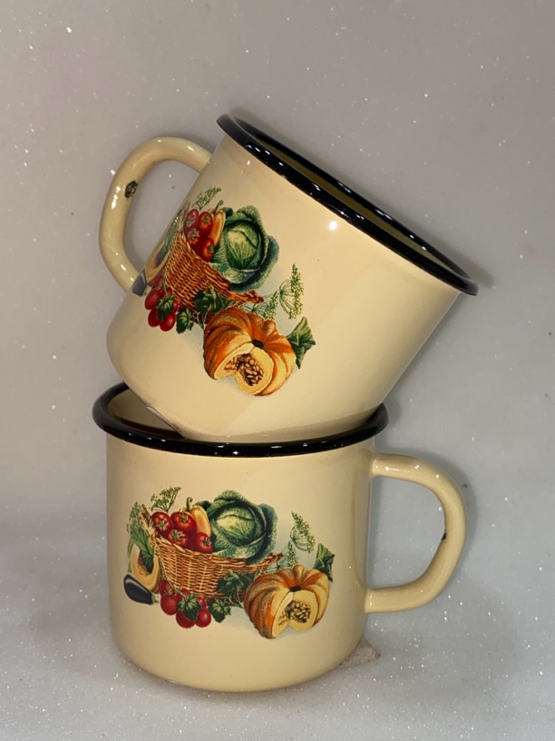 俄罗斯原装进口正品搪瓷小杯子小巧纪念品洗漱杯饮料杯可爱加厚