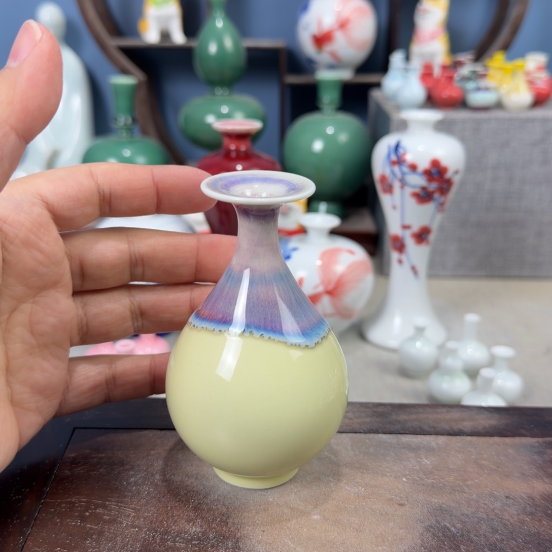 陶瓷手工小花器摆件