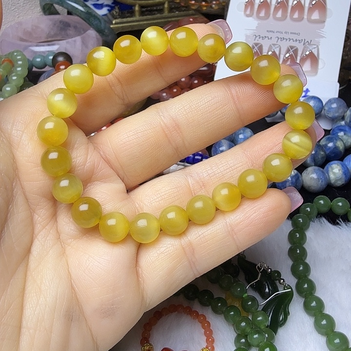 手链合金水晶金虎眼