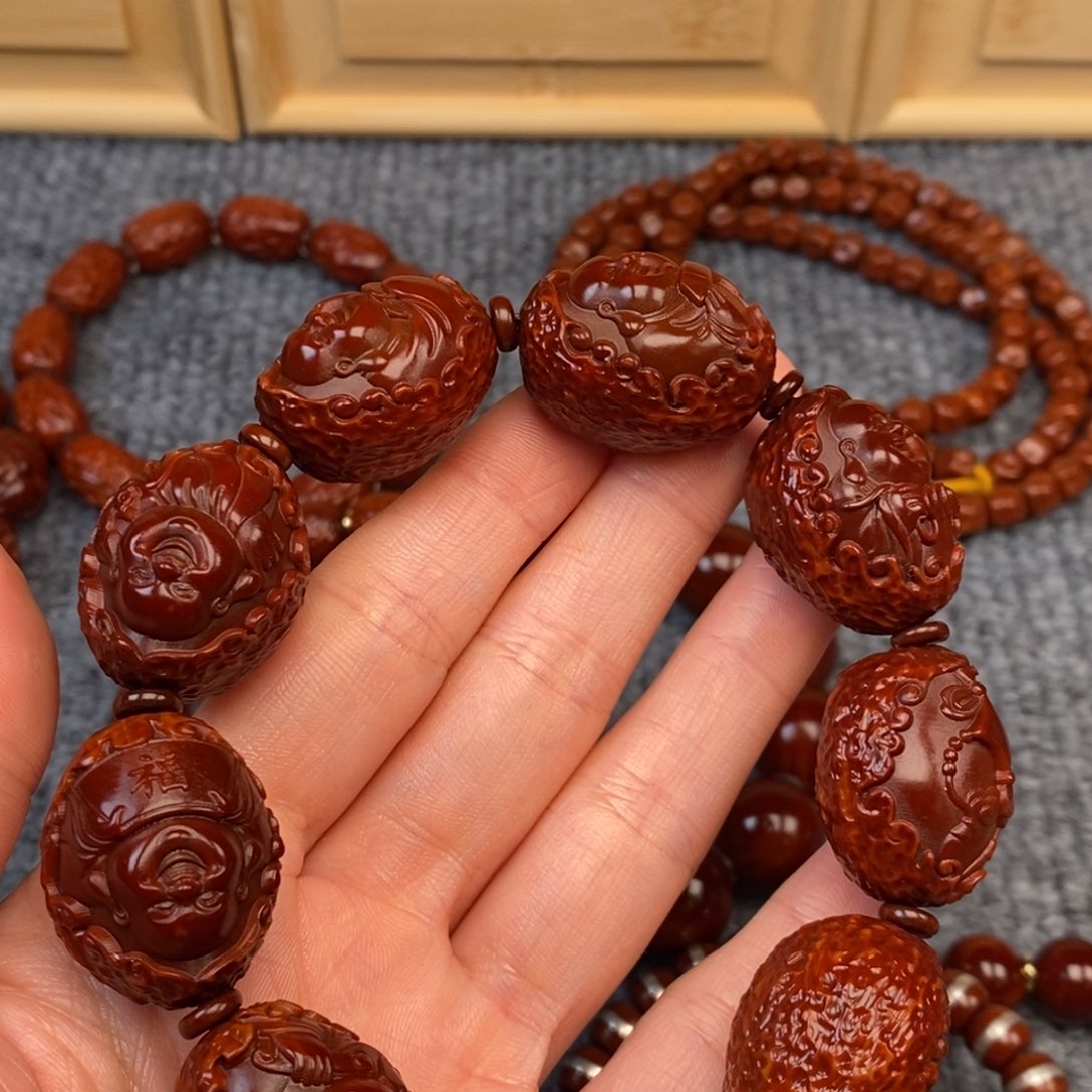 ༀ***ༀ橄榄核手串/手链包衣弥勒