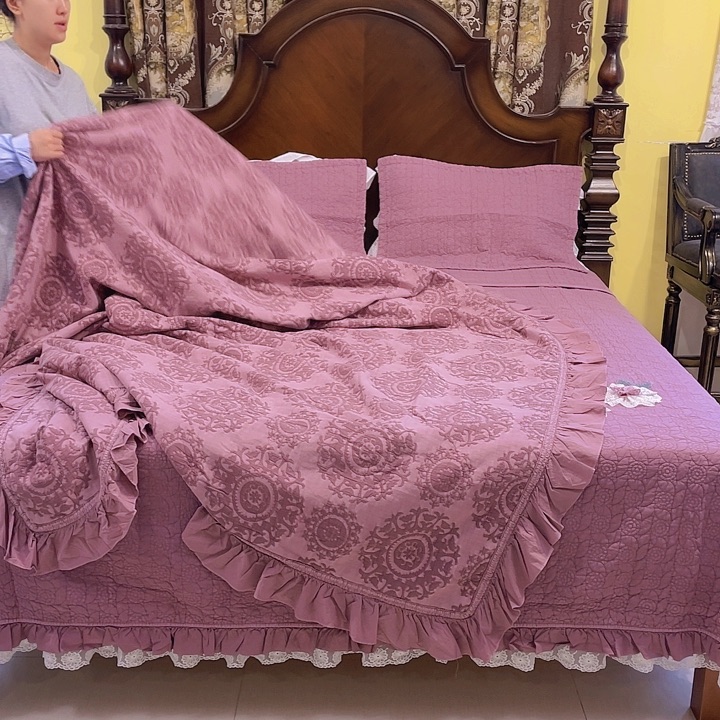 霞***姐棉福利多多紫色四件套