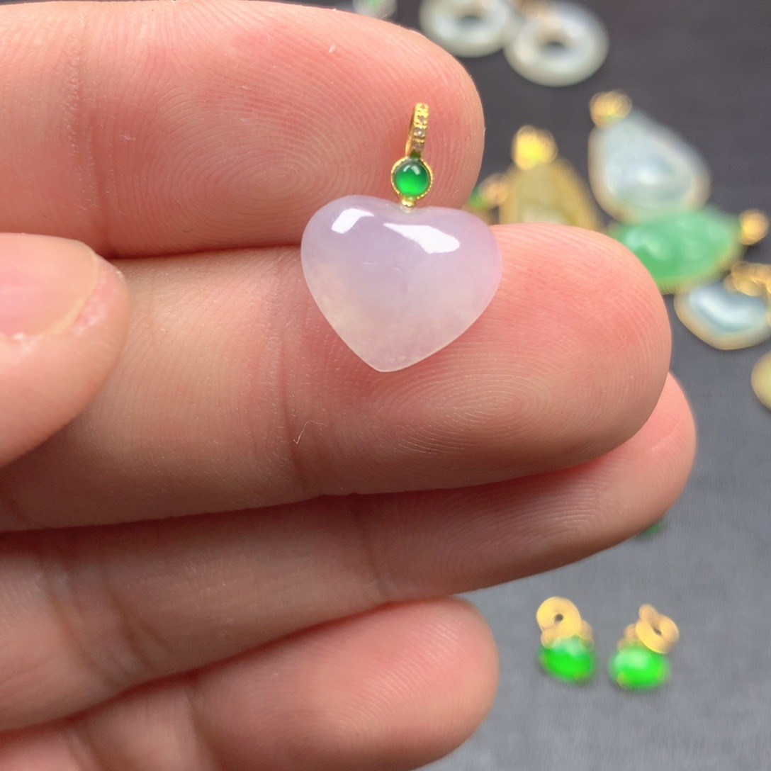 【闪购商品】颈饰18K金镶嵌翡翠翡翠