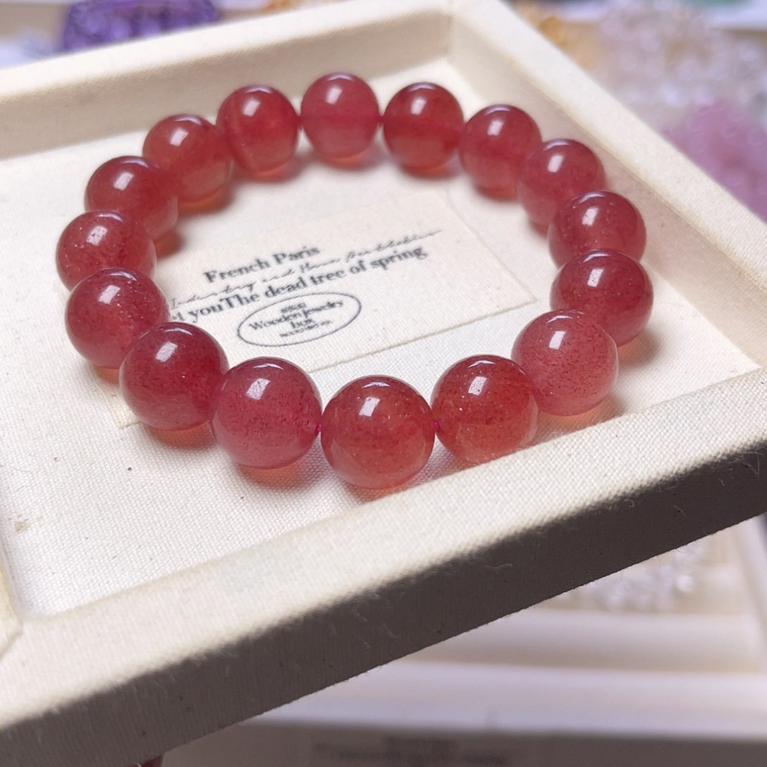 水晶手串未镶嵌Q****天然水晶13mm