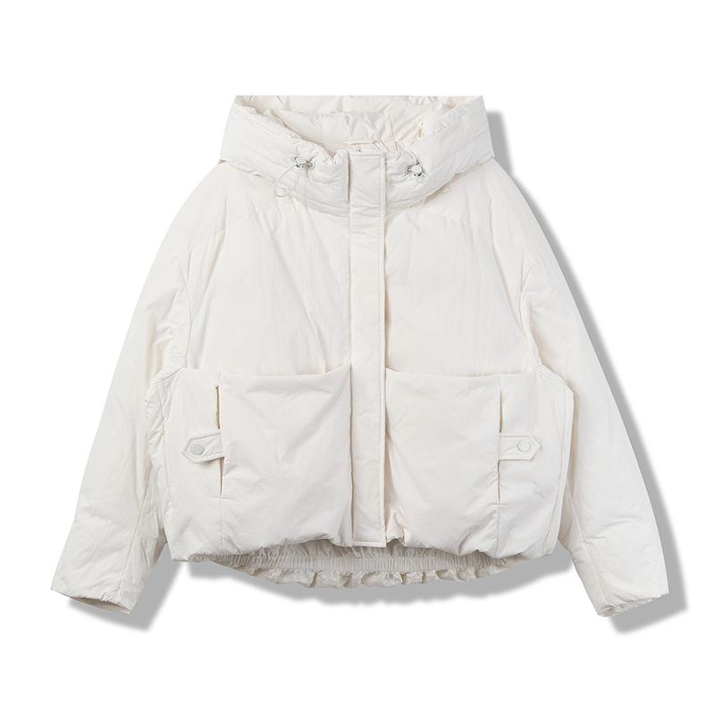 YAYA/鸭鸭90绒运动休闲百搭连帽宽松加厚防风保暖YE4B607867P