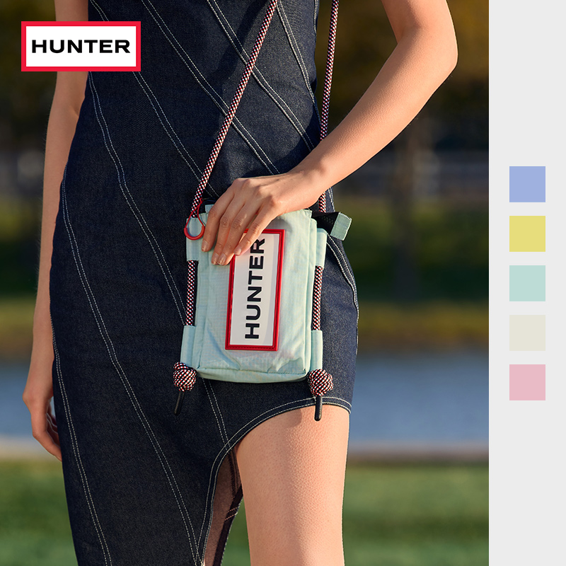 HUNTER男女同款简约休闲防泼水手机包斜挎包通勤时尚多功能小挎包