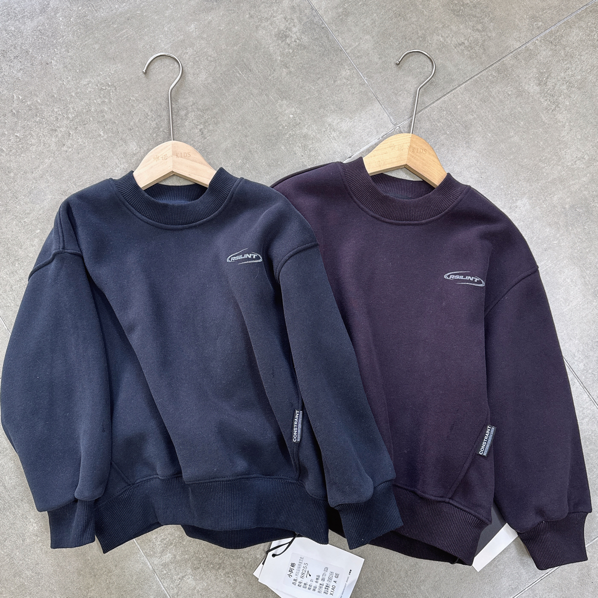 小阿哥儿童一体绒卫衣巨柔软