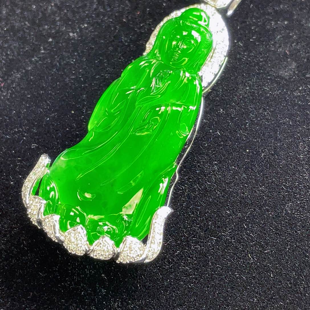 翡翠未镶嵌吊坠(不含链)