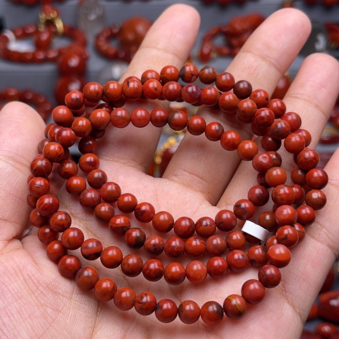 南红玛瑙未镶嵌珠宝奇石多圈5.5mm