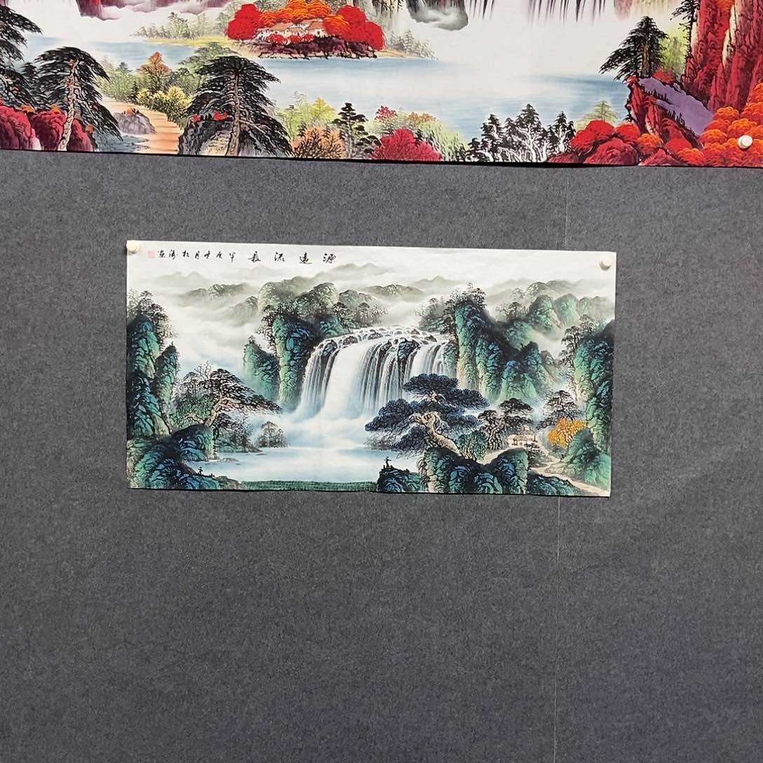 国画四尺山水一副